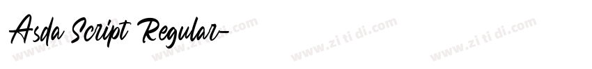 Asda Script Regular字体转换